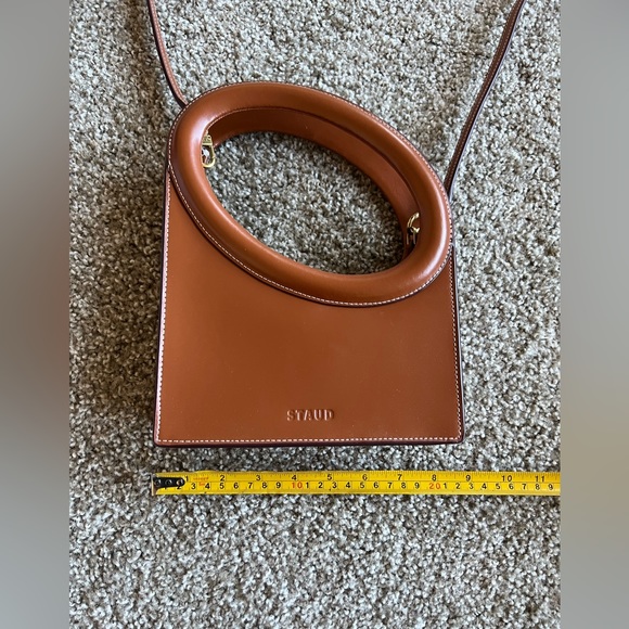 !sold! STAUD Limone Cutout Leather Top-Handle Bag - Picture 4 of 8